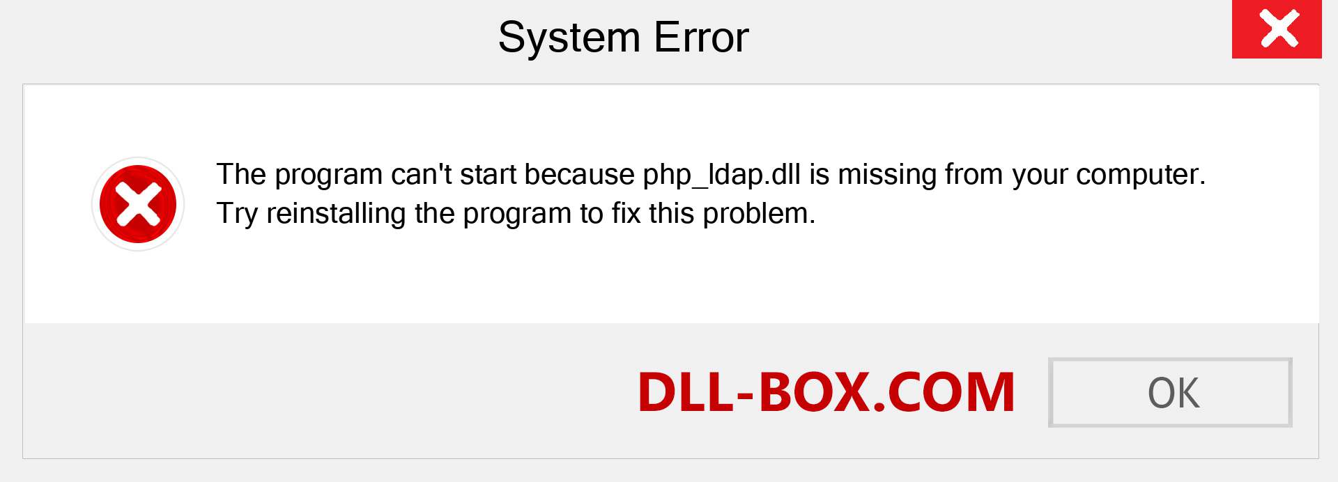  php_ldap.dll file is missing?. Download for Windows 7, 8, 10 - Fix  php_ldap dll Missing Error on Windows, photos, images